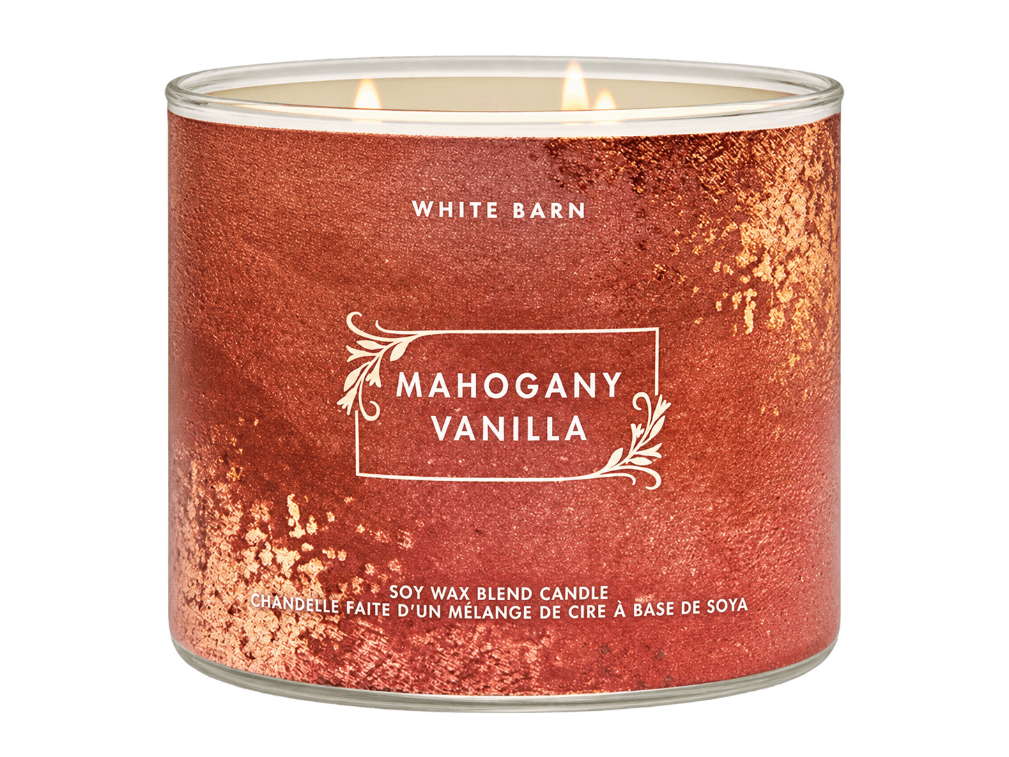 Vela 3 Mechas Mahogany Vanilla - Bath & Body Works